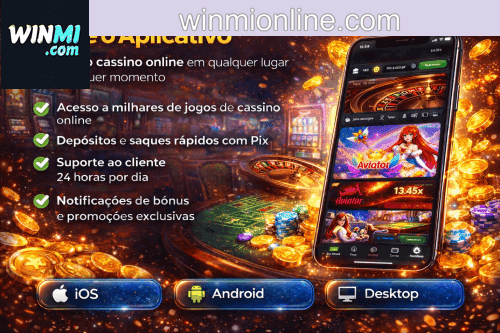 Aplicativo móvel WINMI para iOS e Android